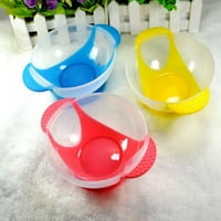 Dječja posuda za hranjenje dječje posuđa s usisnim čašicom Dječja sigurnosna temperatura Senzor kašika + poklopac + kašika