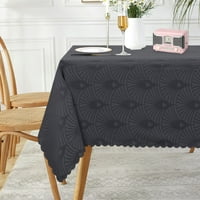 Čvrsti cvijet jakard stol tkanina damaska ​​stol za stol za stol za tešku težinu dekoracija za kuhanje za kuhinju banket Party pravougle 52 × u tamno sivoj boji