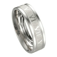 CXDA punk prsten kreativni unise titanijum čelične rimske brojeve prstena za zabavu Dnevni život