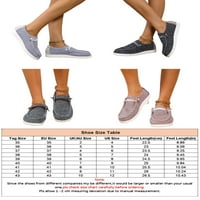 Ženski natikači stanovi niske potpetice na platnu čipkaste obuće zatvorene nožne cipele za borbu protiv pješačke cipele