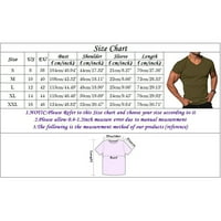 -Hirts muškarci modni majica vježbaju mišićne košulje V izrez čvrste boje TEE