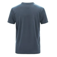 Tkinga modna muška ljetna casual vanjska majica plus veličine Sport brzo suhe prozračne vrhove - sivi xx6xl