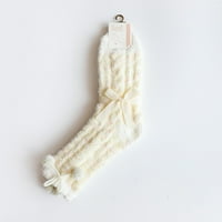 Aoochasliy Božićne čarape Zimske žene Držite toplo čarape za ispis pletenje tople gležnjeve čarape