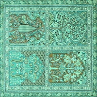 Ahgly Company Zatvoreni pravokutnik perzijski tirkizni plavi tradicionalni prostirci, 2 '3'