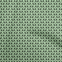 Onuone pamuk poplin twill lime zelena tkanina Geometrijska DIY odjeća prekriva tkanina za ispis tkanina