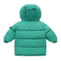 Capreze Zip Up Dukseri Obične jakne za djevojčice Provjerite oblogu od ispisa Kapuljač na otvorenom stranka Dugi rukav kaput zelena