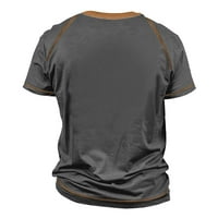 Odjeća za muškarce Muške vježbanje Odjeća Muška raglan majica Retro kratkih rukava Okrugli slovo tiskarskih vrhova