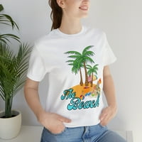 Majica na plaži, majica na plaži, ljetna majica za plažu, plaža modna majica