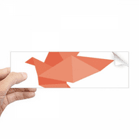 Origa crvena ptica uzorak pravokutnika naljepnica za notebook naljepnica