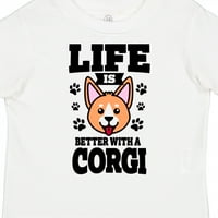 Inktastični život je bolji s košuljom Corgi poklon majica malih majica ili majica Toddler