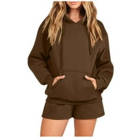 Žene plus veličine Outfit Ležerne prilike za žensko set TrackSuit pulover dva prirusca dukseve s dugim