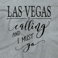 Las Vegas zove i moram ići ženska grafička majica majica ties brisco marke
