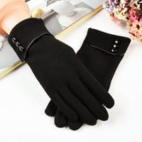 Frehsky tople rukavice modna ženska topla zima zimska mekana rukavica ukras rukavice crne boje