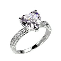 Prstenovi za žene Dijamantni prsten za žene Elegantni prsten za rhinestone za žene Modni puni cirkon bakreni prstenovi za žene veličine prstenova za teen djevojke