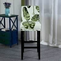 Visoko rastezanje stolice za stolice PUB CONTROL Stolica Slipcover za trpezariju Set od preklopljenog poklopca za pranje za pranje za kratke leđa PUB stolice-set od 4