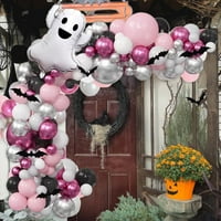Geroge očaravajuća ružičasta i crna tematska balona Garland postavio je savršen pozadinski ukras za djevojčinu sretnu proslavu