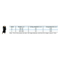 Ženska pletena dugačka haljina s dugim rukavima V izrez Solid Color Streetwear Club Party Maxi haljina