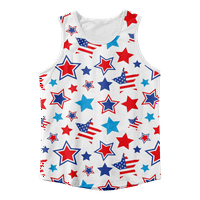 4. jula Okrugli vrat Plus Veličina udobnih dječaka Cisterna Vrhunska američka zastava SAD Zastava 4.
