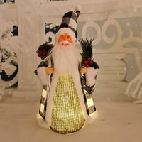 Univerzalni točak Santa Claus Električna glazbena svjetla Santa Claus ukrasi Božićni pokloni ukrasi