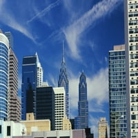 Neboderi u gradu, Filadelfija, Pennsylvania, SAD Poster Print panoramskim slikama