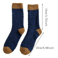 Čarape za žene i muškarce čišćenje zimskih muškaraca Coral Fleece SOCKS Srednja cijev za spavanje kućište
