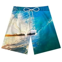 Žene Ležerne prilike za plivanje visokih struka Brzo suho štampane pločeHort kratke hlače za žene A1