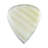 Egzotični Plectrom - Bijela abalonska gitara ili bas pick - klinasto oblika - ručno izrađeni specijalitet