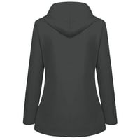 Huaai rovovi za žene Žene Ležerne prilike pune jakne na otvorenom plus veličine s kapuljačom otporni