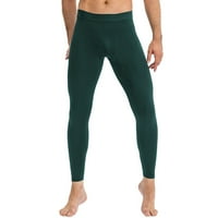 Iopqo Gym hlače za muškarce Muški sport i fitnes za trening za treniranje visoke elastičnosti Brze sušenje i znojenje pantalone i pantalone zeleno + s