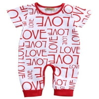 Novorođenčad dječje djevojke odjeća Bodizice za romske pumpe slatka ljubav sa slatkim ljubavlju starosti za 0 mjeseci