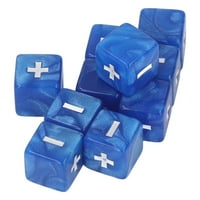 Matematički korekcijski kockice, ugravirani simboli matematički kockice set za novorođeno obrazovanje plave boje