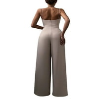 Ženske hlače za široke noge HOLDER V VACT JUMPSUITI Dame Seksi pantalone Plaža Harem Pant Pink 3xl
