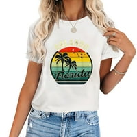 Vintage Orlando Florida Summer Odmor Sunset PAL Ženska grafička majica sa atraktivnim dizajnom, stilski