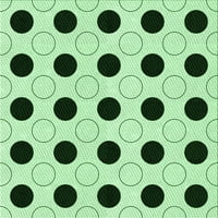 Ahgly Company Trgovi u zatvorenom kvadratu uzorkovanje metvice zelene prostirke, 6 'kvadrat
