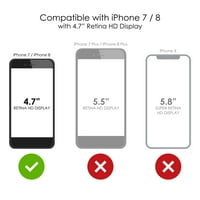 Distinconknk Clear Shootfofofofofofoff Hybrid futrola za iPhone SE 4,7 Ekran TPU branik akrilni zaštitni