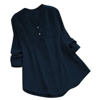 Nanosi dugih rukava za žene, Aieott ženske bluze ljesto čišćenja, ženska majica s dugim rukavima V-izrez