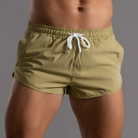 Muške kratke hlače Ljetne hlače od pune boje Elastična opsega Labavi suvi suhi povremeni sportski trčanje
