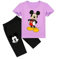 Bzdaisy Mickey Mouse Kids Ljetni odjevni set - Slatka ljetna odjeća za dječake i djevojke sa mikjskim mišem Print - savršena za Disneyjeve ventilatore i povremene nosioce svih uzrasta