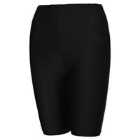 Pxiakgy joga hlače modni ženski bicikl joga elastični kratke hlače visokih struka na tajicama sportske casual hlače crna + m
