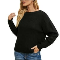 PBNBP Modni ženski kardigan džemperi, trendi gumb dolje pleteni vrat dugih rukava s dugim rukavima, labavi zaklopke, bluze na klirensu