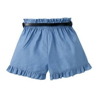 Dečiji dečji dečji devojčice Ljeto stil casual traper kratke hlače Plave hlače Ljetne kratke hlače Ležerne