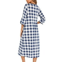 AMLBB donje rublje za ženska noćna noćna noćna i zimska noćna luka zip sa pokutima labava pidžama na