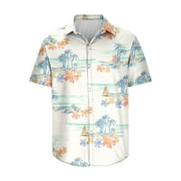 Wyongtao Hawaiian majica FRO MAN na prodaju Grafički tiskani gumb Down kratki rukav Donje ljetne plaže