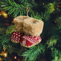 Božićni ukrasi Crvene tkanine Božićne čizme Dekoracija Kreativnih malih božićnih privjesak Božić privjesci su pogodni za sve vrste prizora božićnih ukrasa C