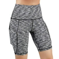 Puntoco ženske hlače čišćenje visokog struka džep joga kratki trčanje atletske joge kratke hlače