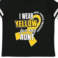 Inktastic Nosim žutu za moju tetku boju boju svjesnosti za dječaka ili majica mališana majica