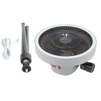 Prijenosni punjivi ventilator za punjivu stativ, USB stativ u kampovanju Siva za planinarenje