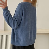 Pad džemperi za žene moderna fit jakna kardigan za odmor posad Cardigan džemper plava jedna veličina