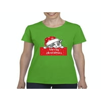 MMF - Ženska majica kratki rukav - sretan božićni meow ružni džemper