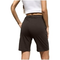 Unleife kratke hlače za žene Ženske modne hlače Veze-obojene slobodne sportske hlače Hlače visoki struk udoban